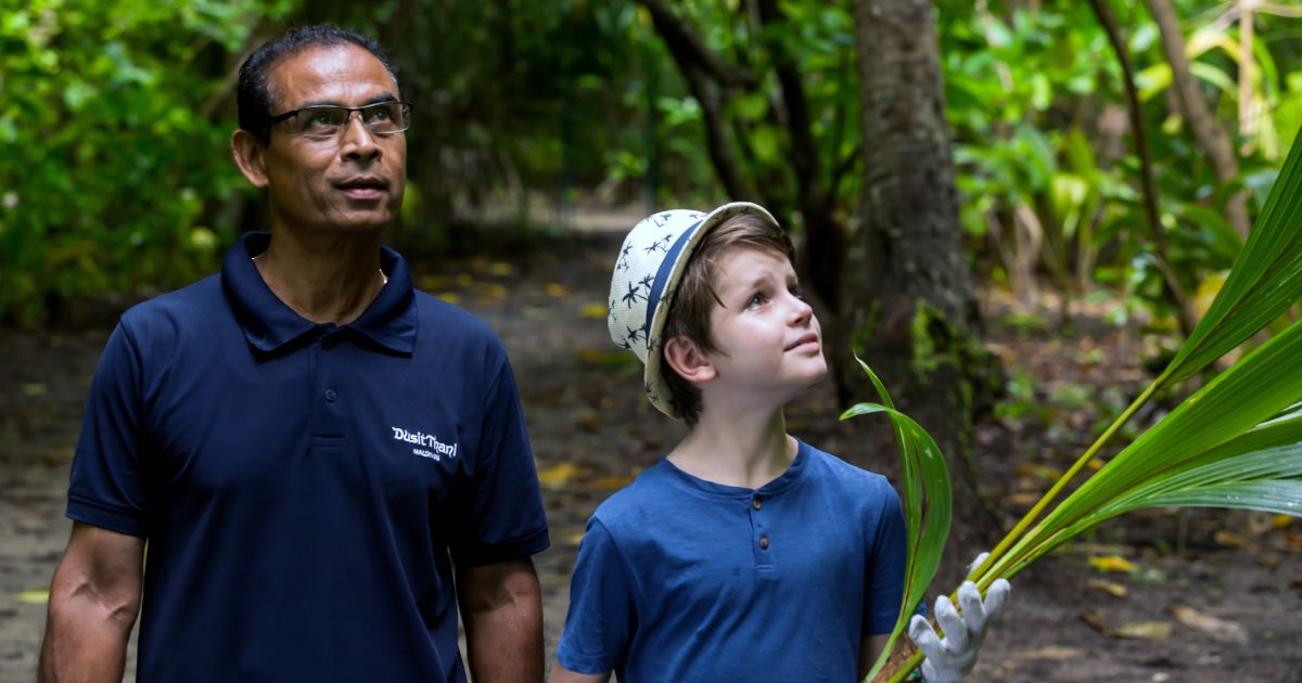 Coconut Tree Planting at Dusit Thani Maldives